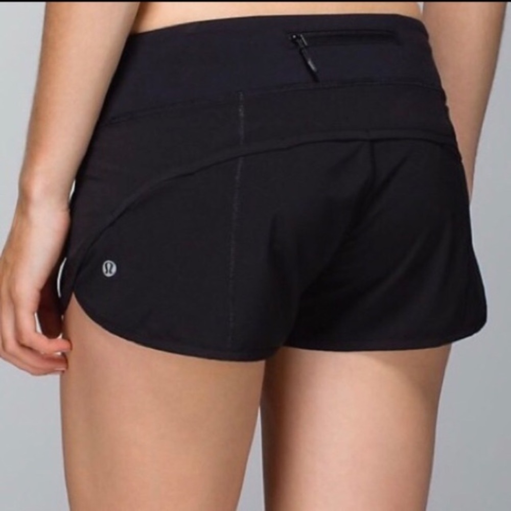 (SOLD) LULULEMON Run Speed  Shorts Black RARE 10 - Picture 6 of 9